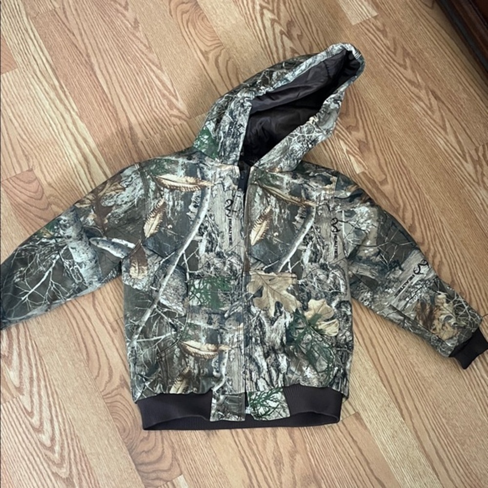 Kids Outdoor Camouflage RealTree Heavy Jacket